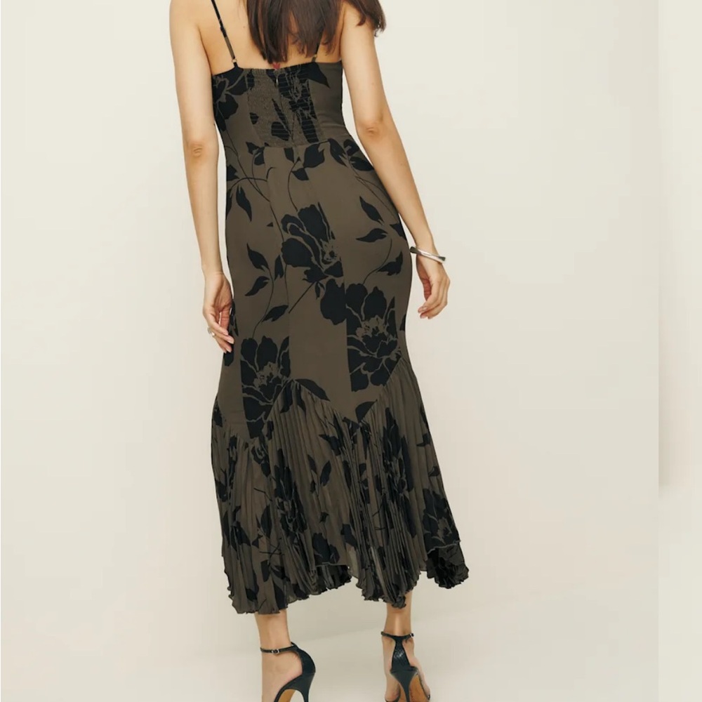 Reformation Black Floral Dress